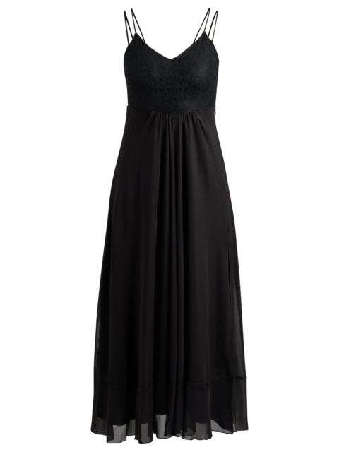 HUGO LACE-DETAIL DRESS WITH SPAGHETTI STRAPS