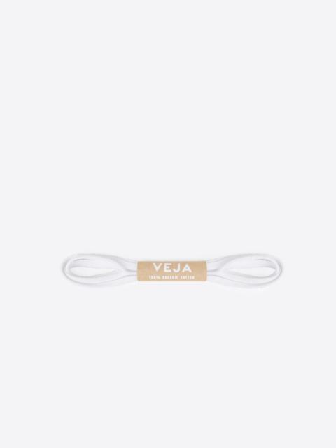 VEJA LACES ORGANIC COTTON WHITE