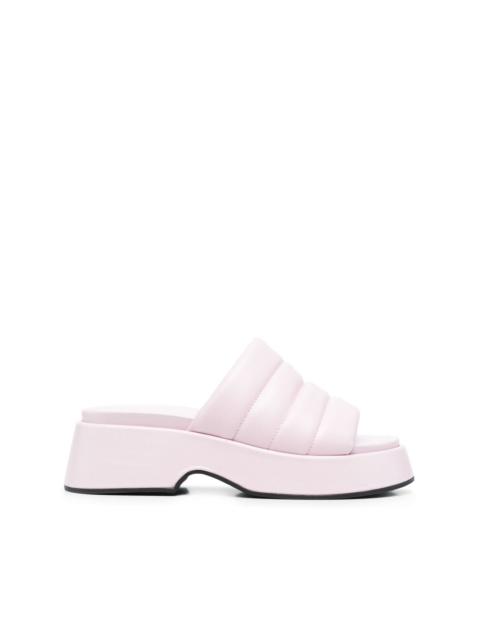 GANNI padded platform mules