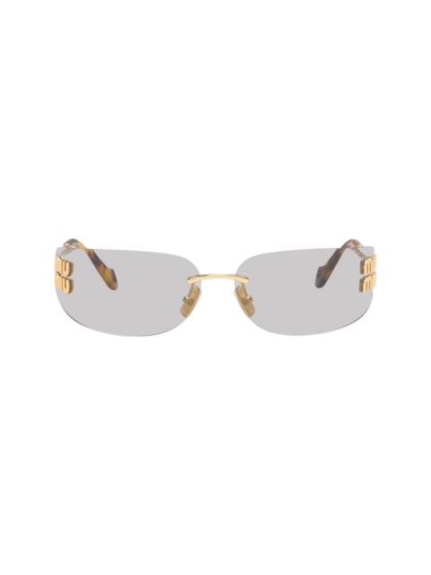 Miu Miu Gold Aube Sunglasses