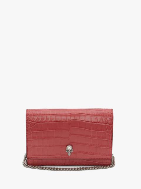 Alexander McQueen Small Skull Bag in Coral