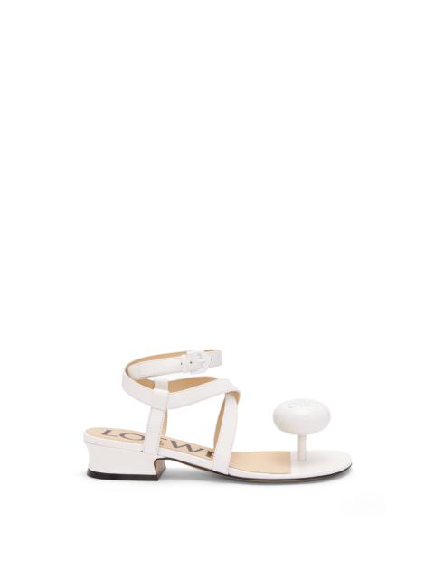 Calle Pebble sandal in lambskin