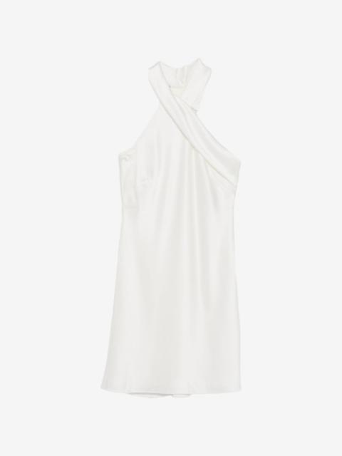 GALVAN Pandora satin mini dress