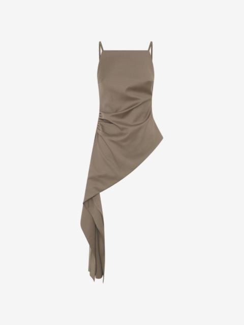 ANNA QUAN Sanne asymmetric draped top