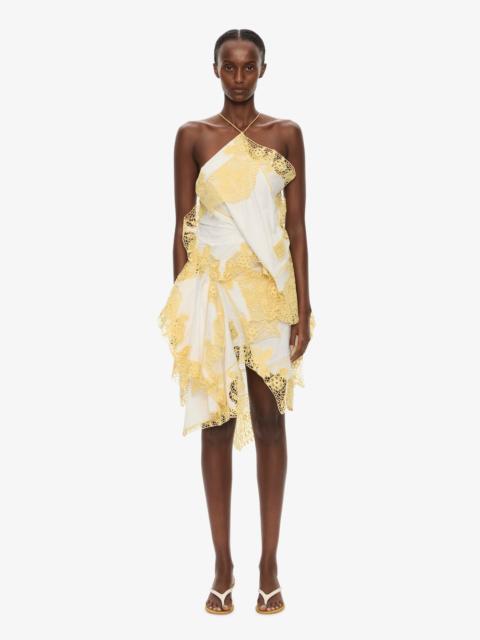 CHRISTOPHER ESBER Embroidered Handkerchief Envelope Scarf Dress