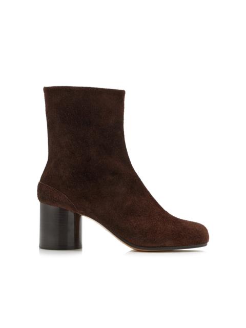 Maison Margiela Tabi Suede Ankle Boots brown