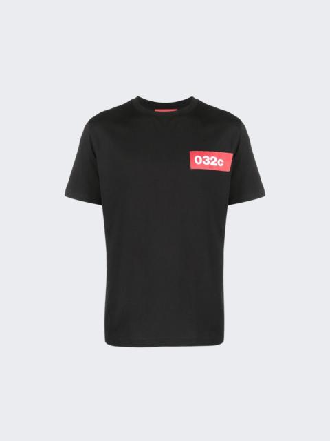 032c Logo Taped Tee Black