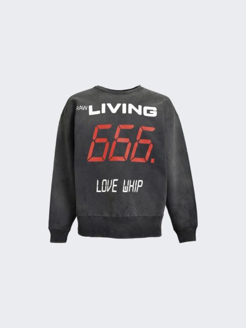 SAINT M×××××× 666 Crewneck Sweatshirt Black