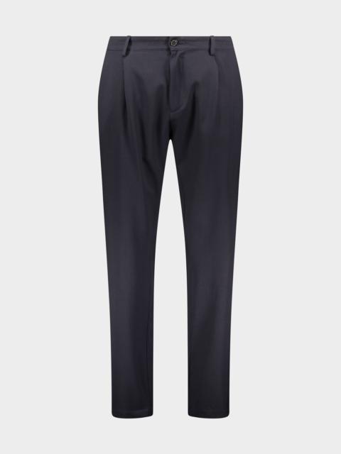 Paul & Shark Technical wool Trousers with pleats