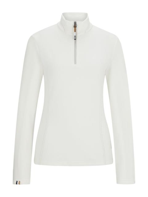 BOSS EQUESTRIAN ZIP-NECK FLEECE IN ULTRA-LIGHTWEIGHT FABRIC