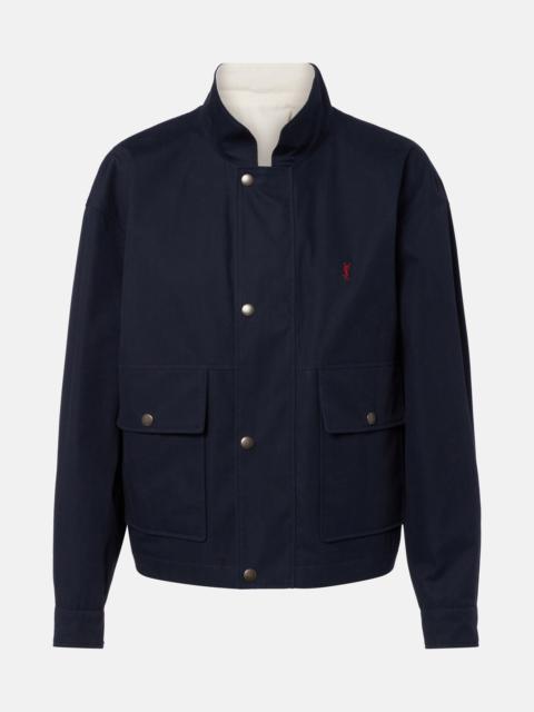 SAINT LAURENT Reversible cotton blouson jacket