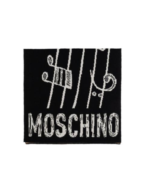 Moschino print scarf