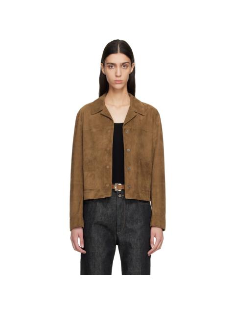 Tan Soft Lamb Suede Jacket