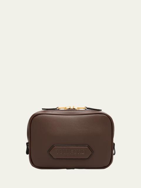 TOM FORD Men's Alexander Leather North/South Crossbody Bag