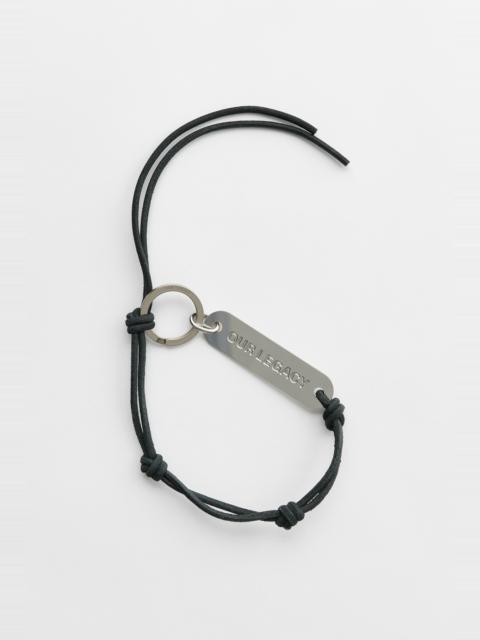 Ladon Key Ring Black Leather