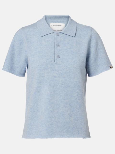extreme cashmere N°198 Salamander cashmere-blend polo shirt