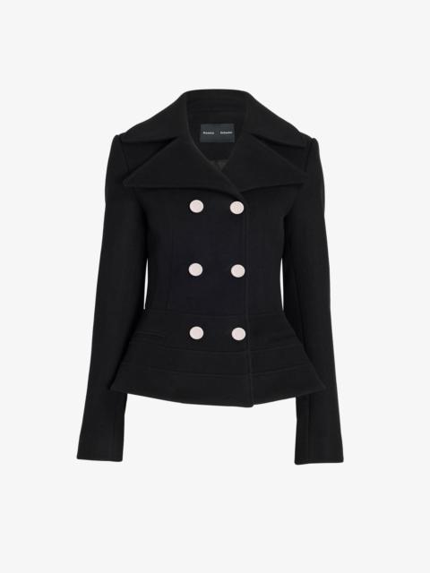 Proenza Schouler Romane Jacket in Compact Melton Wool
