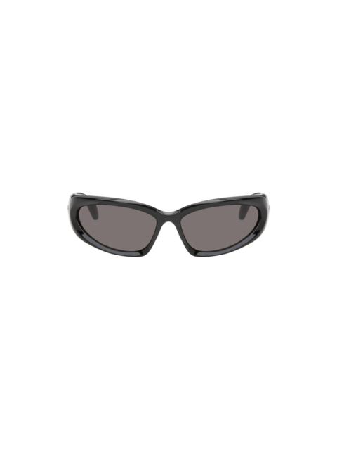 Black Swift Oval Sunglasses