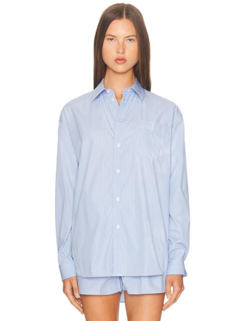 Sporty & Rich Oversized Button Down Top