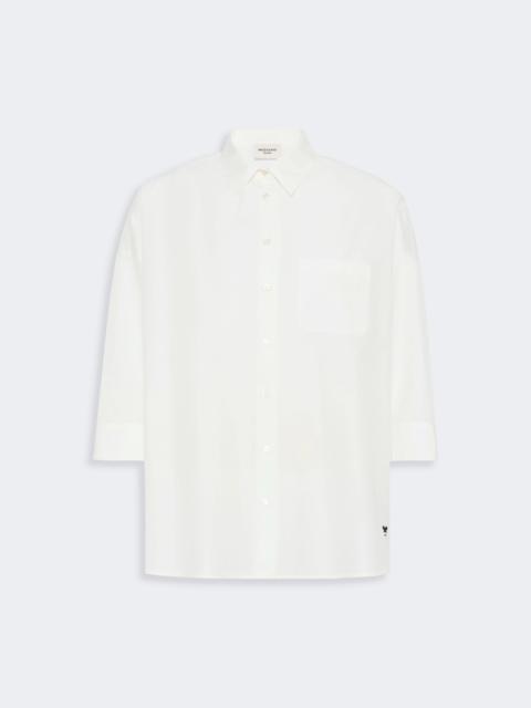 WEEKEND Max Mara GIRALDA Boxy cotton poplin shirt - WHITE