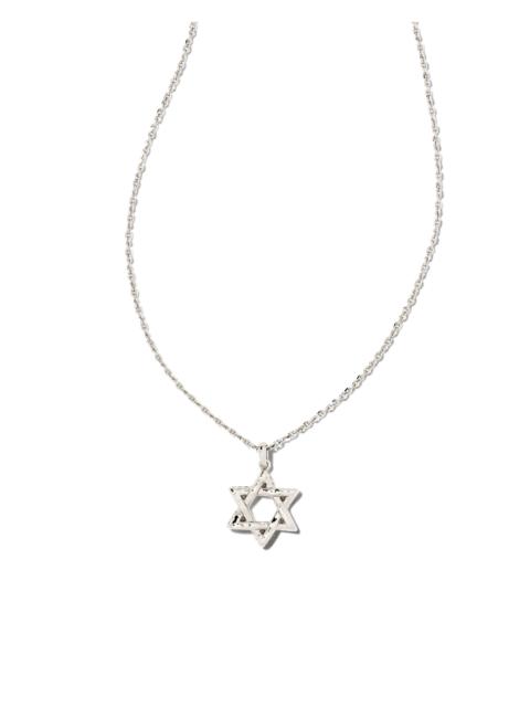 KENDRA SCOTT Star of David Pendant Necklace in Silver