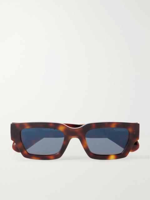 Oliver Peoples Jil Sander Edition 6 Square-Frame Tortoiseshell Acetate Sunglasses