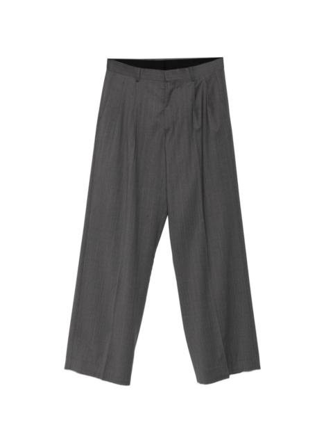 SUNFLOWER pinstripe pleated trousers