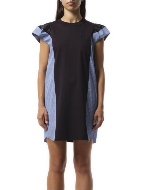 ワンピース Sacai Poplin x Cotton Jersey Dress Cotton Poplin x Cotton Jersey Dress | sacai Official Store