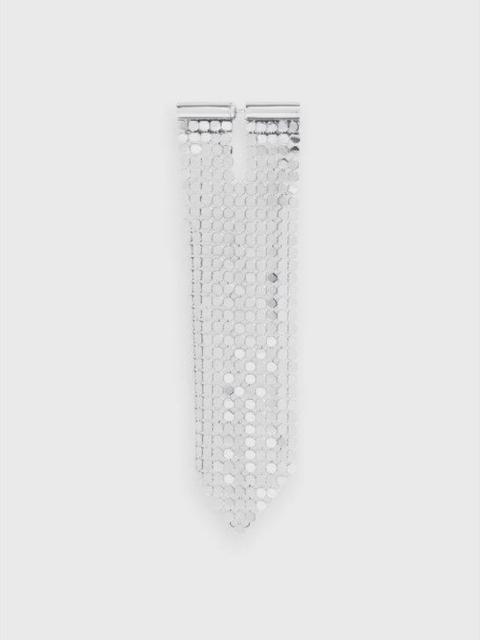 rabanne SOFT SILVER MESH EARRING