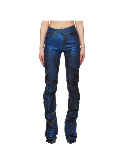OTTOLINGER SSENSE Exclusive Black & Blue Drape Denim Jeans