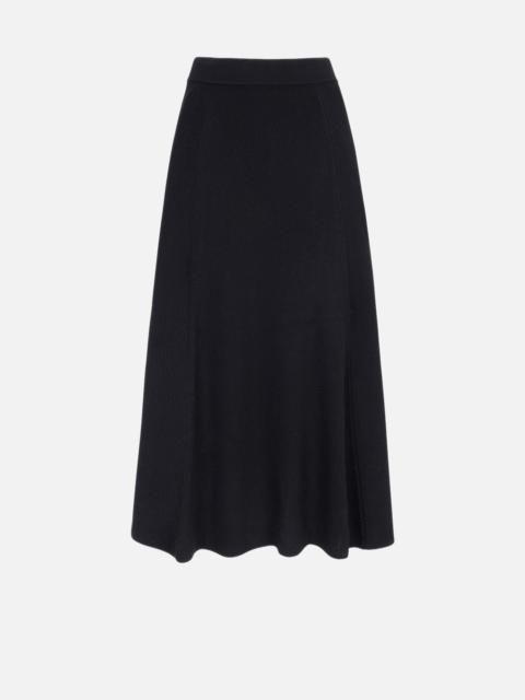 EMILIA WICKSTEAD Dorian Skirt in Black Cashfeel