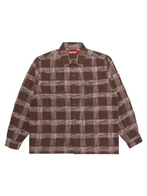 Supreme Woven Plaid Shirt 'Light Brown'