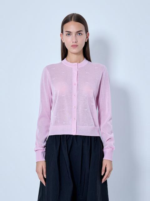 CECILIE BAHNSEN Pretty Bow Knit Cardigan