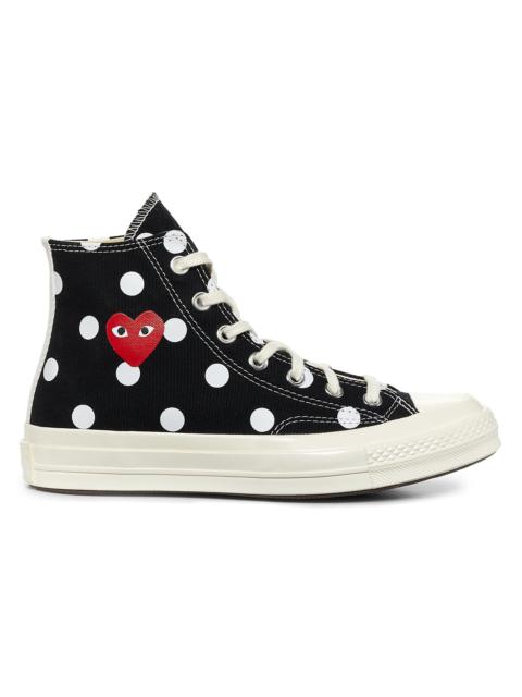 Comme des Garçons PLAY Women's CdG Play x Converse Women's's Polka Dot High-Top Sneakers - Black