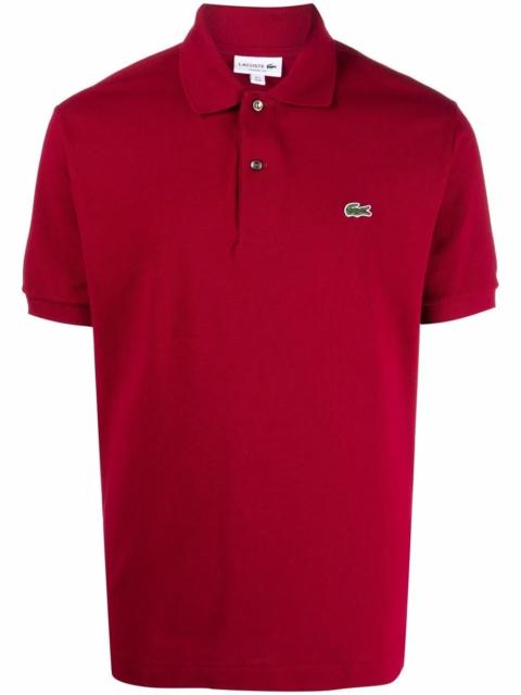 LACOSTE logo-patch polo shirt
