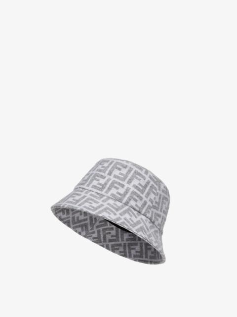 FENDI Gray wool and silk hat