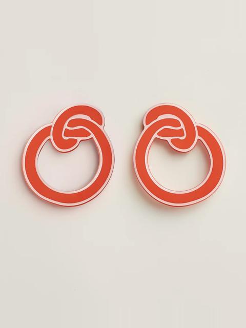 Hermès Noeud Marin earrings, large model