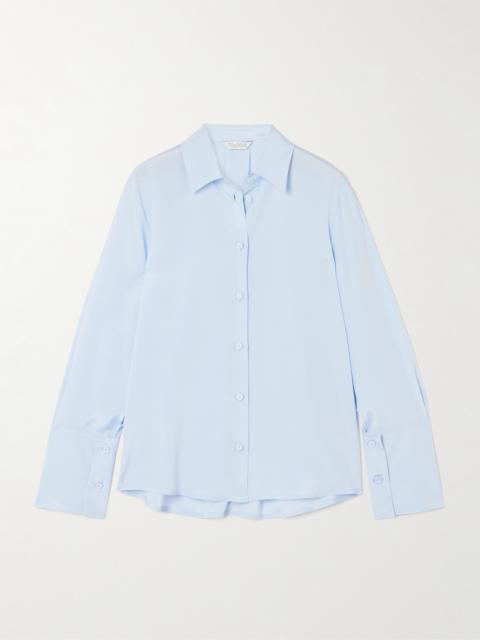 Max Mara Voliera Silk-blend Crepe Shirt