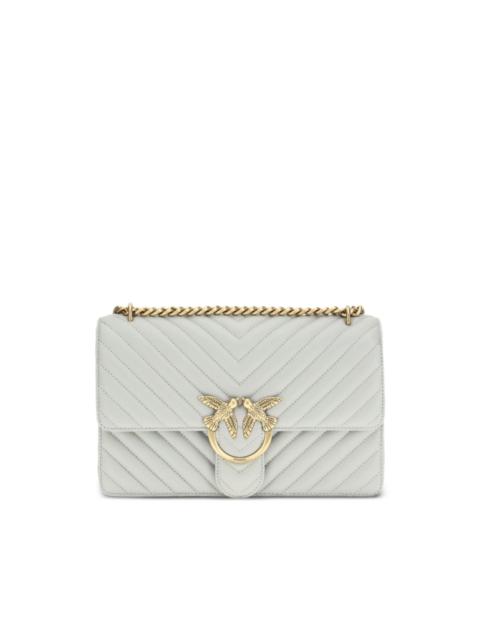 PINKO medium Love One chevron-quilted shoulder bag