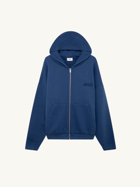 AUTRY TONAL LOGO FULL ZIP HOODIE UNISEX