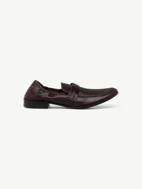 MM6 Maison Margiela Swing-toe leather loafers
