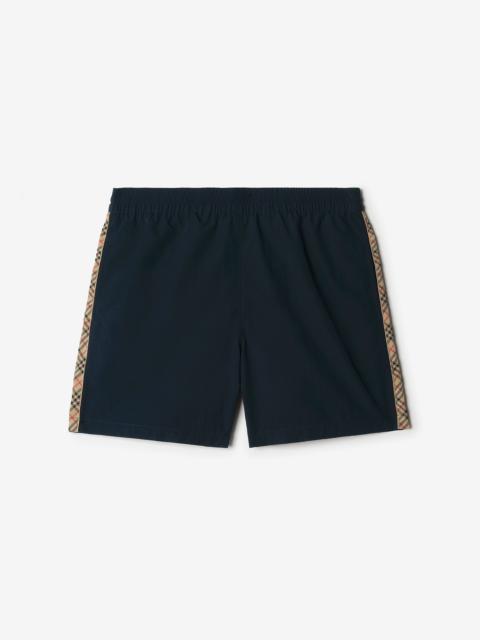 Burberry Check Trim Swim Shorts