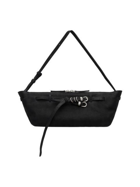 MARGESHERWOOD Black Leather 'Grandma' Used Sling Bag