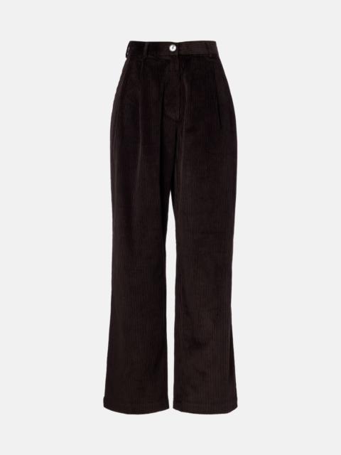 The Frankie Shop Norstrand cotton corduroy straight pants