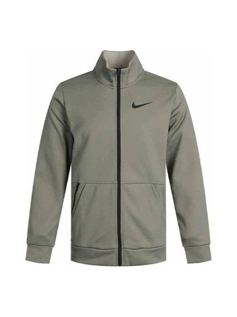 Nike Thrma Running Training Gym Sports Stand Collar Jacket Green CZ7394-320