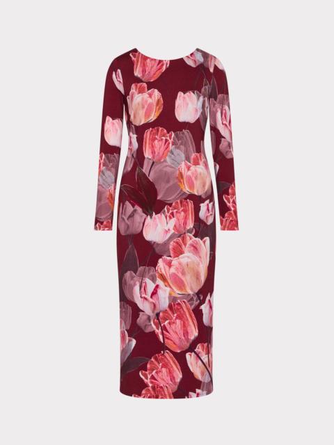 MILLY Abbygail Floral Midi Dress