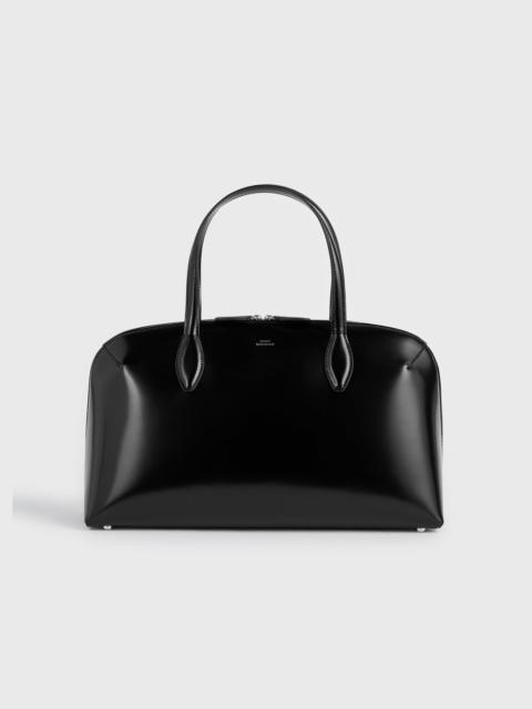 TOTEME Medium box-leather day tote black
