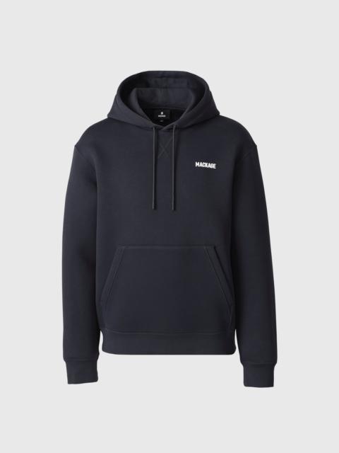 MACKAGE KOLTON-Z Double-Face Jersey Logo Hoodie