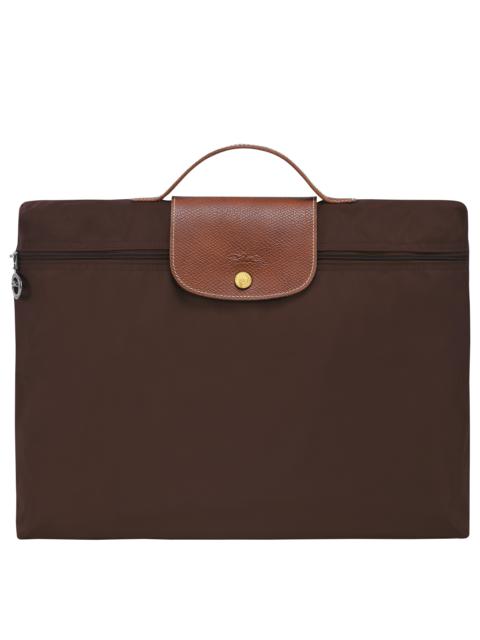 Longchamp Le Pliage Original S Briefcase Ebony - Recycled canvas