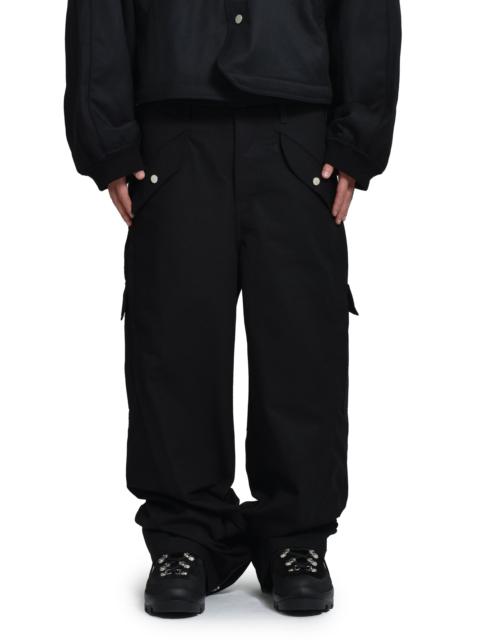 FFFPOSTALSERVICE 3-WAY ZIP CARGO TROUSERS / BLK
